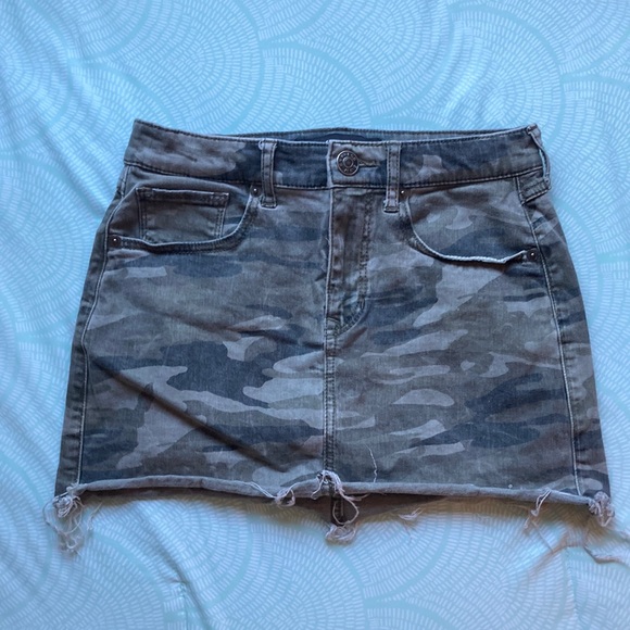y2k camo mini skirt - Picture 1 of 2